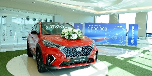 Další letošní oslava v Nošovicích. Úspěšný Hyundai Tucson, vlajková loď automobilky Hyundai Motor Manufacturing Czech, pokořil hranici jednoho milionu vyrobených kusů.