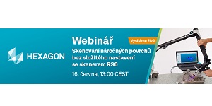 Hexagon: Pozvánka na webinář o skenování náročných povrchů bez složitého nastavení se skenerem RS6